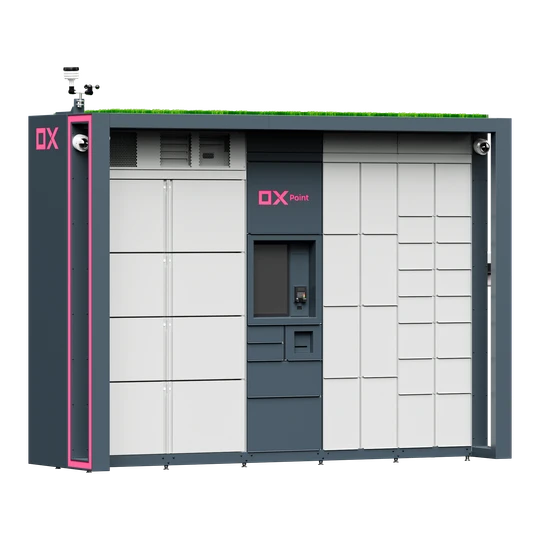 OX BOX SE ZELENOU STŘECHOU