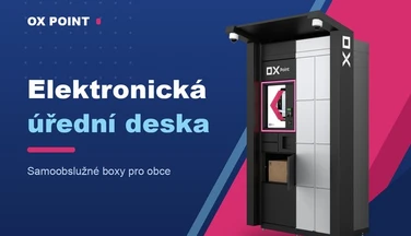 Elektronická úřední deska v obecním boxu